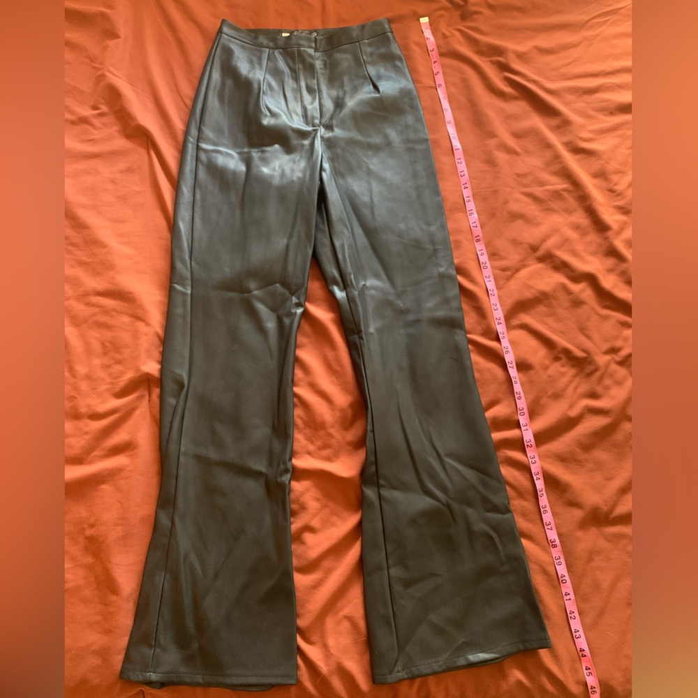 Black pleather pants